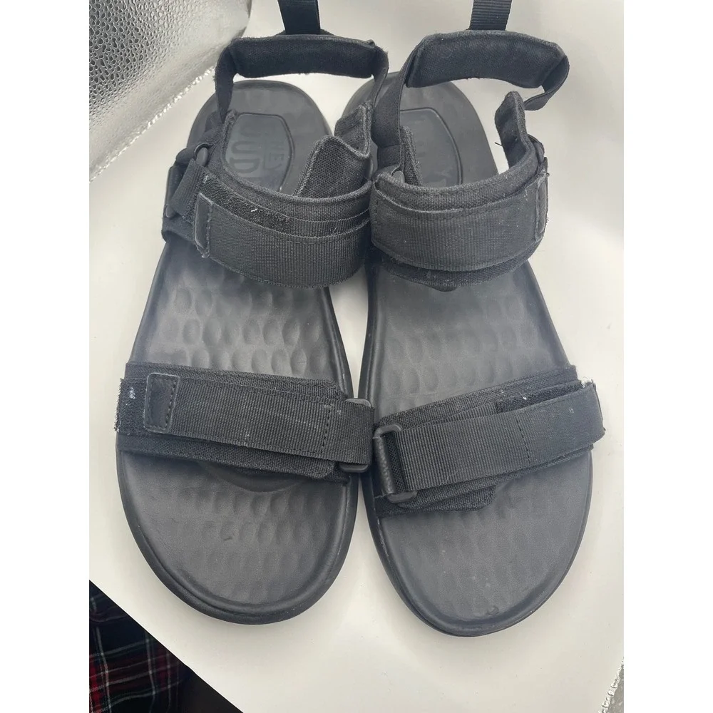 Hey Dude Mens Carson Sandal Sport Mode Black‎ Size 11 M